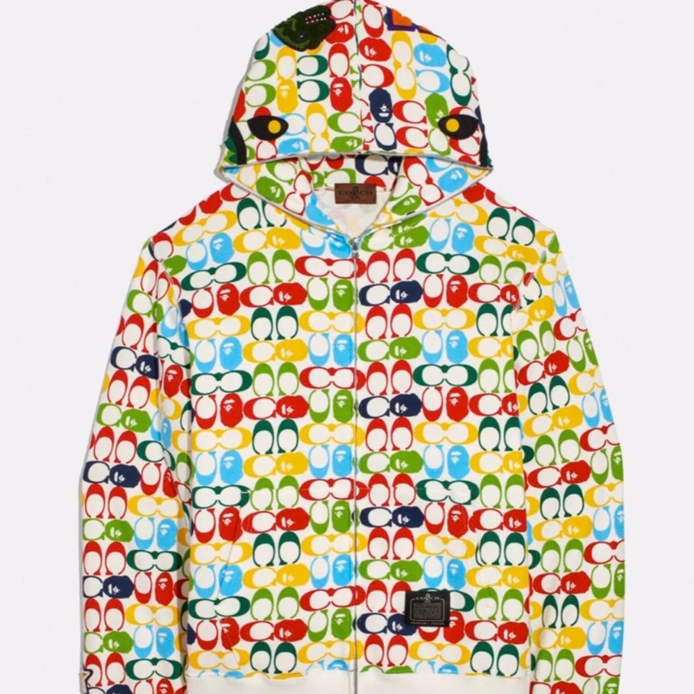 Coach x BAPE Limited Edition Shark Full Zip Hoodie